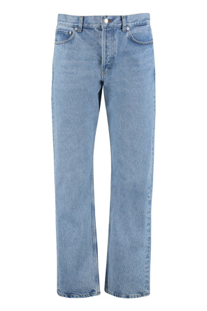 5-pocket straight-leg jeans-0